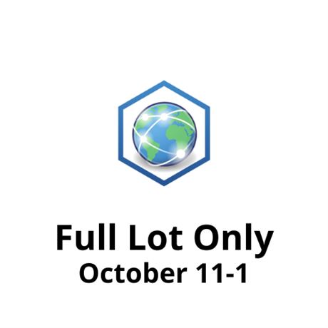 FULL LOT ONLY - October 11-1