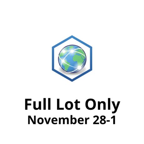 FULL LOT ONLY - November 28-1