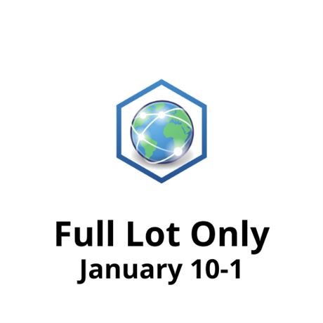 FULL LOT ONLY - January 10-1