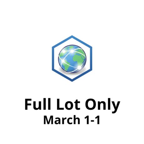 FULL LOT ONLY - March 1-1