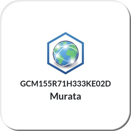 GCM155R71H333KE02D Murata